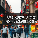 《疯狂动物城2》票房破20亿登顶进口动画冠军，全球占比超50%（图2）