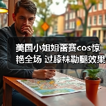 美国小姐姐蕾赛cos惊艳全场 过膝袜勒腿效果太顶了（图1）