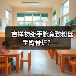 吉祥物掰手腕竟致粉丝手臂骨折?(图4) 吉祥物掰手腕竟致粉丝手臂骨折?(图4)