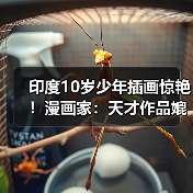 印度10岁少年插画惊艳！漫画家：天才作品媲美大师（图3）