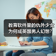 教育软件里的仇外少女为何成英国男人幻想?(图4) 教育软件里的仇外少女为何成英国男人幻想?(图4)