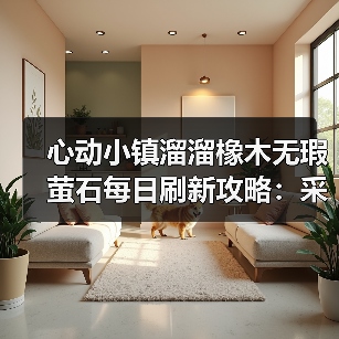 心动小镇溜溜橡木无瑕萤石每日刷新攻略：采集全解析