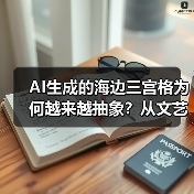 AI生成的海边三宫格为何越来越抽象？从文艺到反差萌的演变