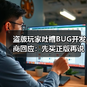 盗版玩家吐槽BUG开发商回应:先买正版再说?(图3) 盗版玩家吐槽BUG开发商回应:先买正版再说?(图3)