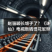 赵丽颖长胡子了？《诛仙》电视剧搞怪花絮照大曝光（图2）