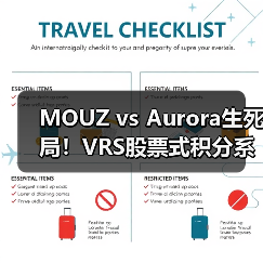 MOUZ vs Aurora生死局！VRS股票式积分系统如何决定Major第三阶段最后名额｜CS2欧洲区终极悬念