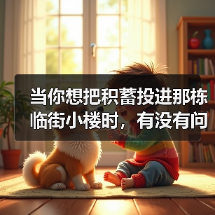 当你想把积蓄投进那栋临街小楼时，有没有问过自己：我扛得住这些坑吗？（图1）