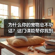 为什么你的宠物总不听话?这门课能帮你找到答案(图1) 为什么你的宠物总不听话?这门课能帮你找到答案(图1)