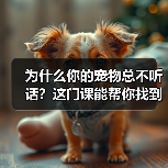 为什么你的宠物总不听话?这门课能帮你找到答案(图4) 为什么你的宠物总不听话?这门课能帮你找到答案(图4)
