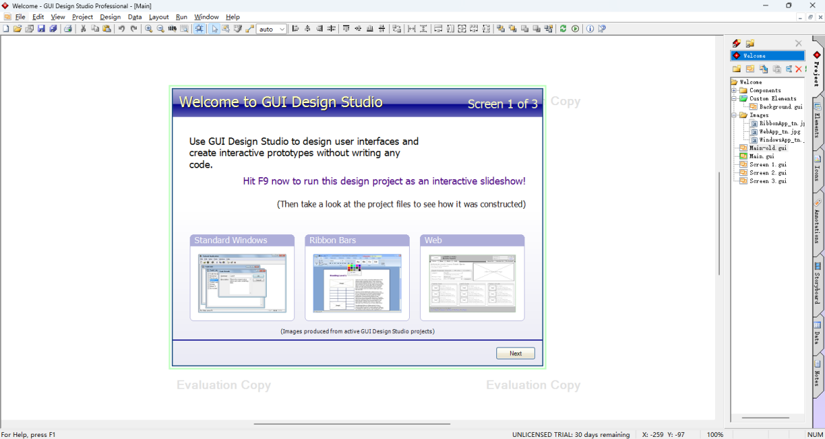 GUI Design Studio
